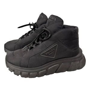 PRADA I  Rush Mid Top Sneaker Black